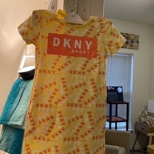 DKNY Sport Yellow Dress with Red Logo